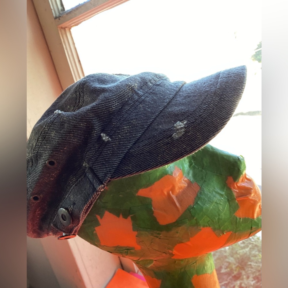 Gold & Gray  newsboy cap